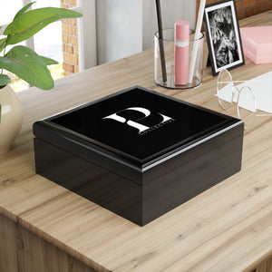 Elegant Black Jewelry Box for Organized Storage