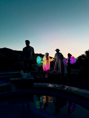 Frosted LED Light up Jacket with Hood | "THE ICON" | Luke Parry Collective