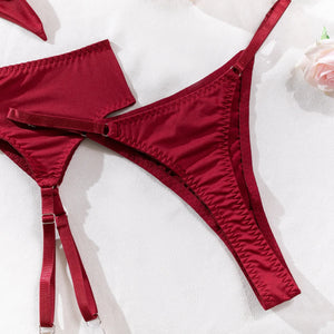 Velour Bind™ Open-Bra Lingerie Set