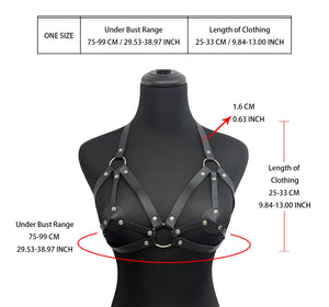 Rebel Rites | Leather Harness Bra | Luke Parry Collective