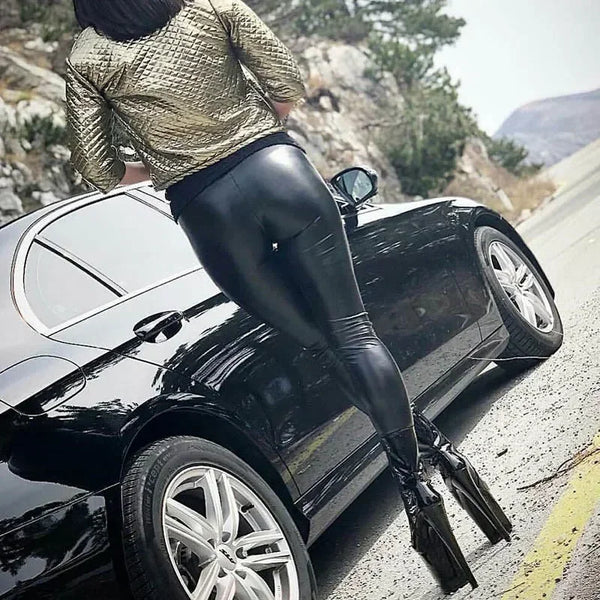 Noir Eclipse | Faux Leather Leggings | Luke Parry Collective