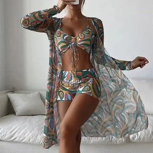 Riviera Tropique Tie-Front Bikini Set