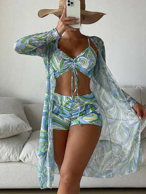 Riviera Tropique Tie-Front Bikini Set