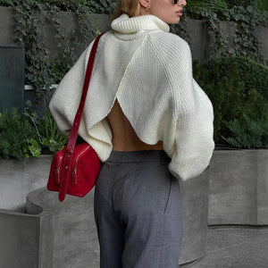 Open Whisper | Open-Back Knit Sweater | Luke Parry Collective