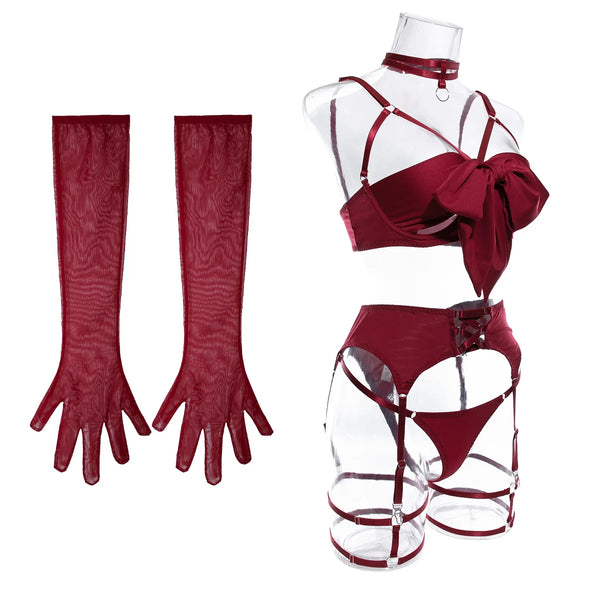 Velour Bind™ Open-Bra Lingerie Set