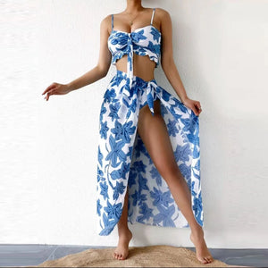 Bloom Riviera Three-Piece Bikini Set
