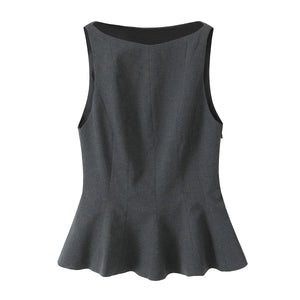 Ashbury Silhouette | Tailored Peplum Top | Luke Parry Collective