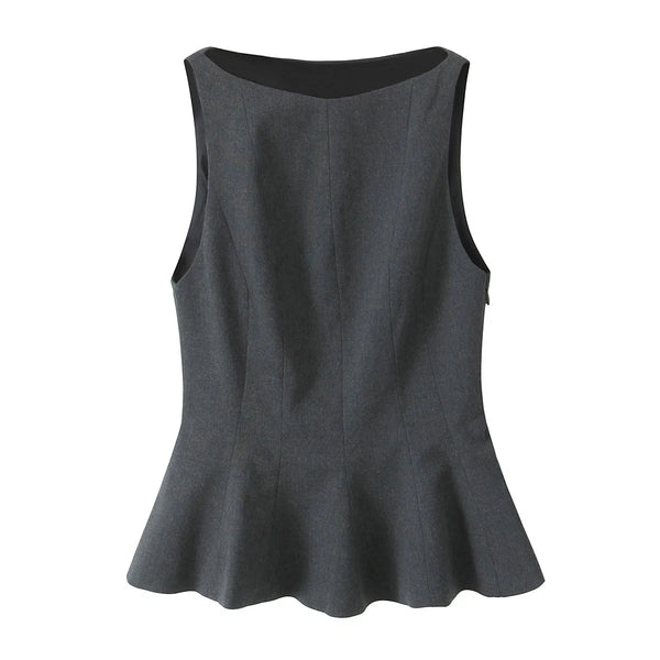 Ashbury Silhouette | Tailored Peplum Top | Luke Parry Collective