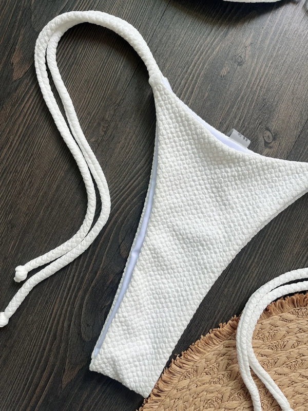 Porcelain Ring Bandeau Bikini Set