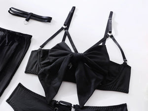 Velour Bind™ Open-Bra Lingerie Set
