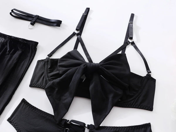 Velour Bind™ Open-Bra Lingerie Set