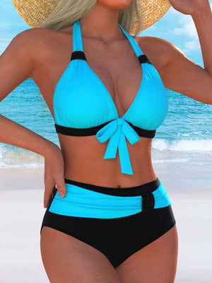 Séduction Tie-Front Halter Bikini Set