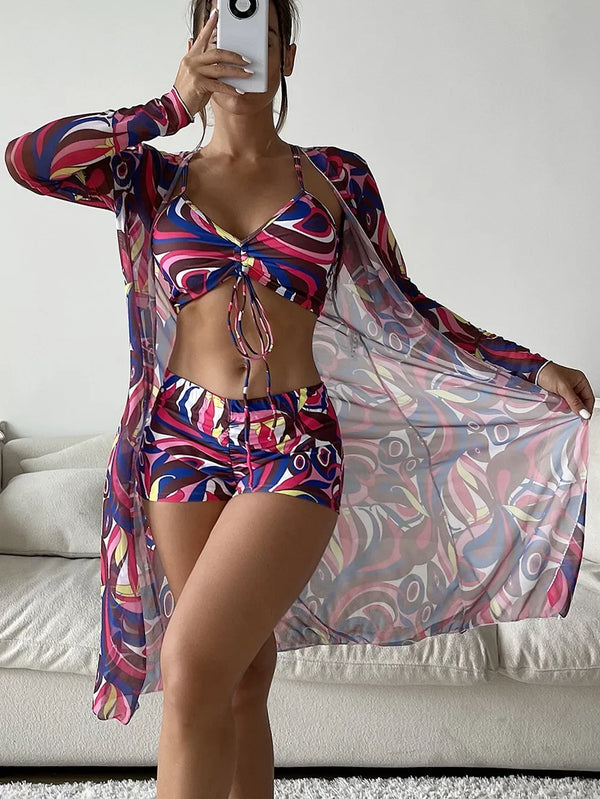 Riviera Tropique Tie-Front Bikini Set