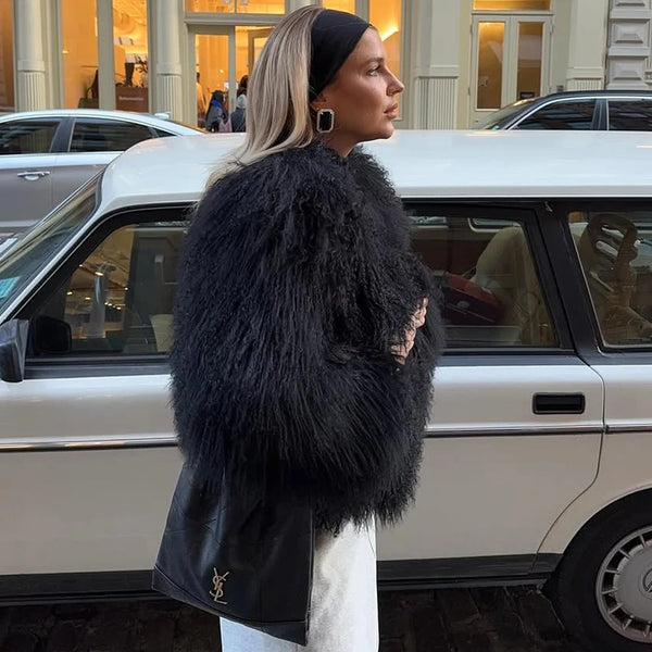 Midnight Heir | Faux Fur Coat | Luke Parry Collective
