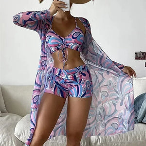 Riviera Tropique Tie-Front Bikini Set