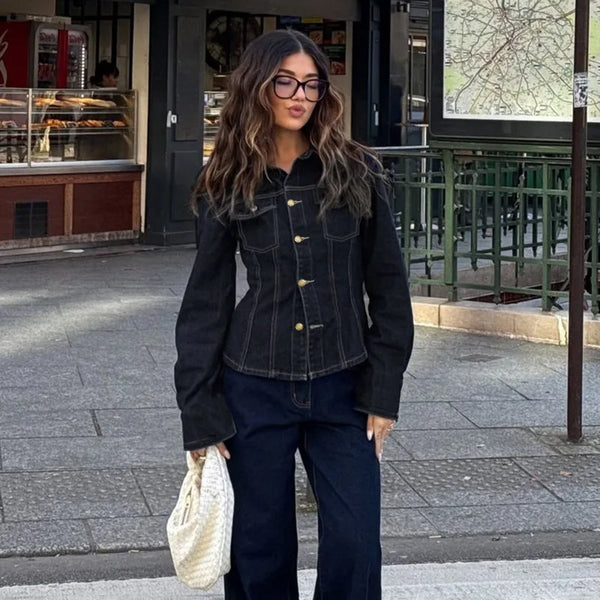 Violette Frame | Tailored Denim Jacket | Luke Parry Collective