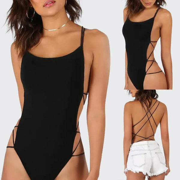 Obsidian Strap Backless Monokini