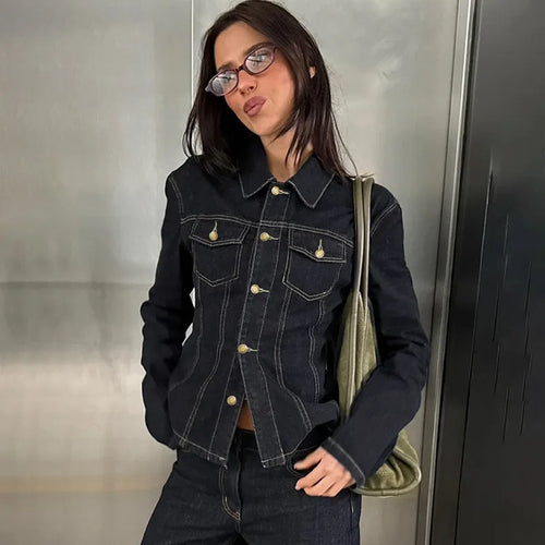 Violette Frame | Tailored Denim Jacket | Luke Parry Collective