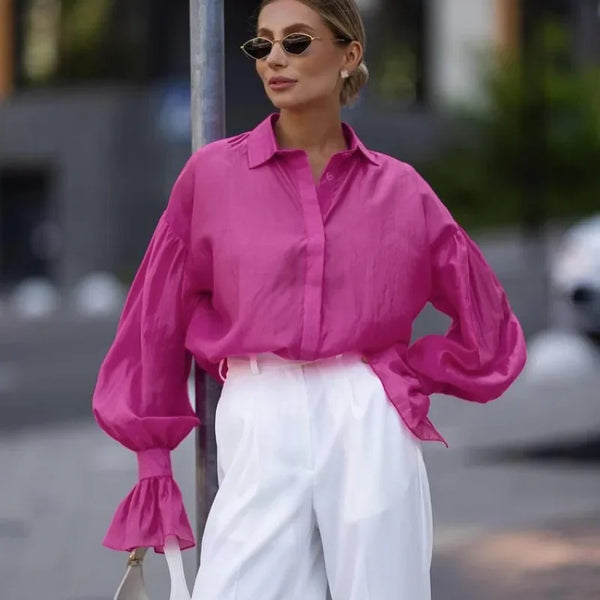 Verdant Lure | Oversized Shirt Blouse | Luke Parry Collective