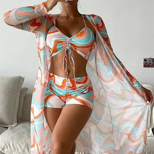 Riviera Tropique Tie-Front Bikini Set