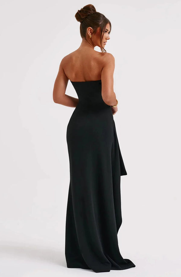 Soleil Embrace | Strapless Slit Gown | Luke Parry Collective