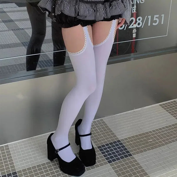Ivory Innocence | Thigh-High Stockings | Luke Parry Collective