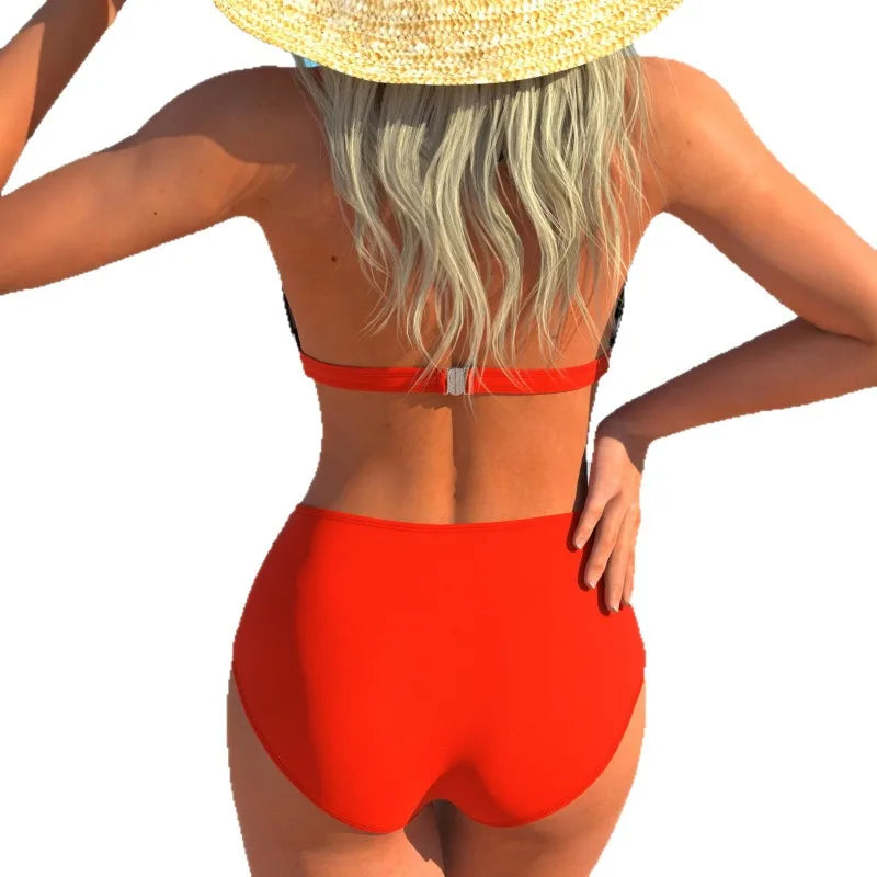 Séduction Tie-Front Halter Bikini Set