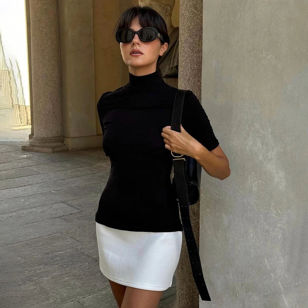 Velvet Alley | Contrast Mini Dress | Luke Parry Collective