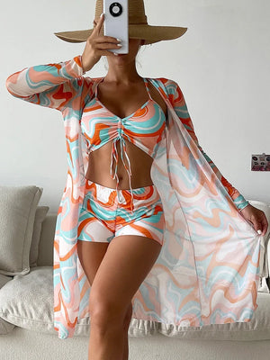 Riviera Tropique Tie-Front Bikini Set