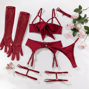 Velour Bind™ Open-Bra Lingerie Set