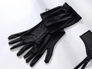 Velour Bind™ Open-Bra Lingerie Set