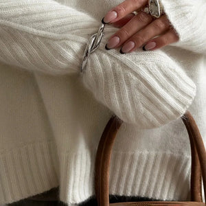 Ivory Reverie | Turtleneck Knit Sweater | Luke Parry Collective