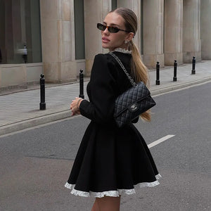 Midnight Manor | Long Sleeve Mini Dress | Luke Parry Collective