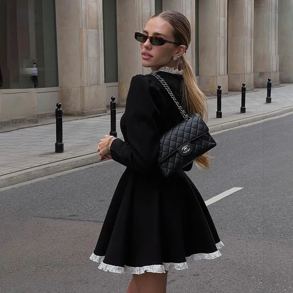 Midnight Manor | Long Sleeve Mini Dress | Luke Parry Collective