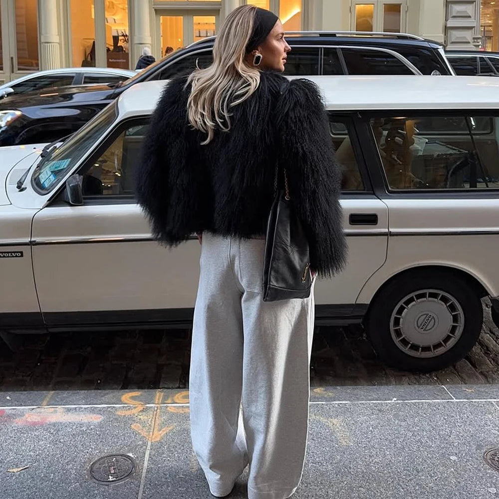 Midnight Heir | Faux Fur Coat | Luke Parry Collective