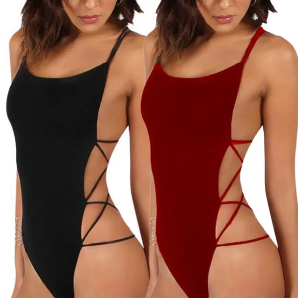 Obsidian Strap Backless Monokini