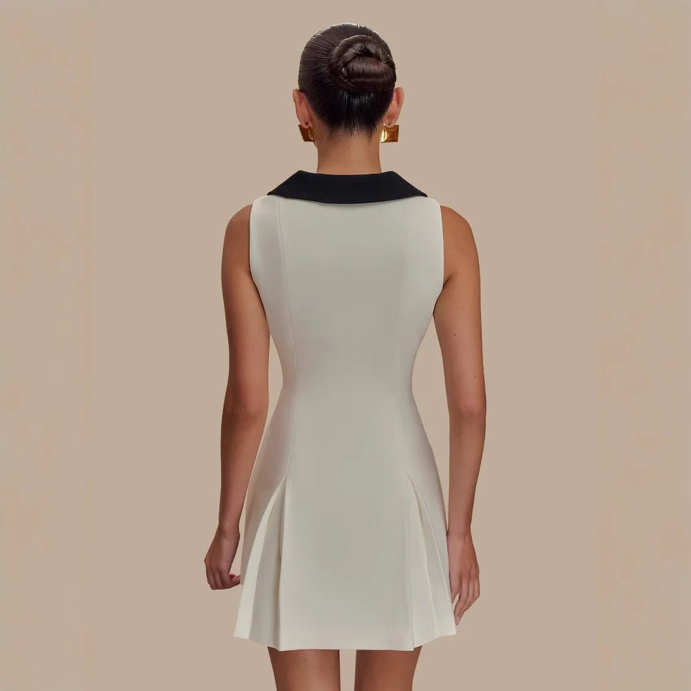 The Swan | Pleated Mini Dress | Luke Parry Collective