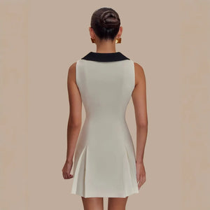 The Swan | Pleated Mini Dress | Luke Parry Collective