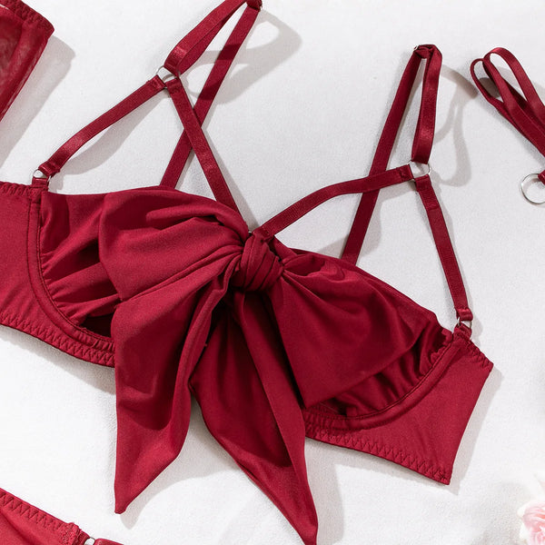 Velour Bind™ Open-Bra Lingerie Set