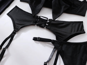 Velour Bind™ Open-Bra Lingerie Set