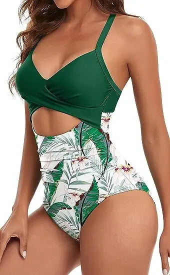 Riviera Bloom High-Waist One-Piece