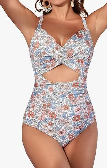 Riviera Bloom High-Waist One-Piece