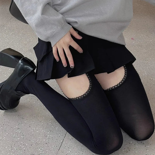 Ivory Innocence | Thigh-High Stockings | Luke Parry Collective