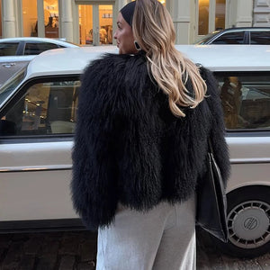 Midnight Heir | Faux Fur Coat | Luke Parry Collective