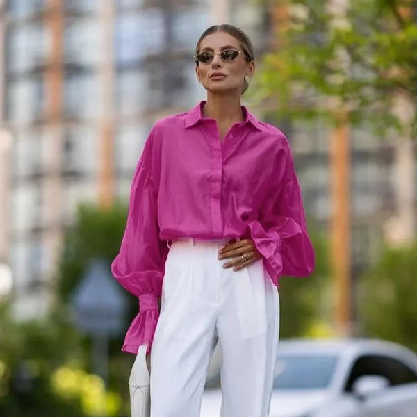 Verdant Lure | Oversized Shirt Blouse | Luke Parry Collective