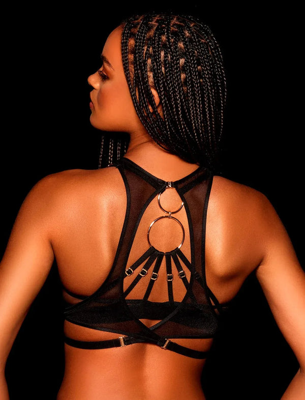 Midnight Empress | Black Strappy Lingerie Set | Luke Parry Collective