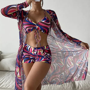 Riviera Tropique Tie-Front Bikini Set