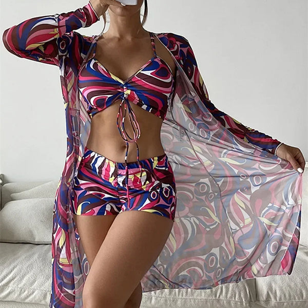 Riviera Tropique Tie-Front Bikini Set