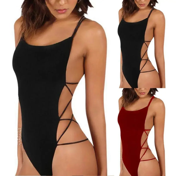 Obsidian Strap Backless Monokini
