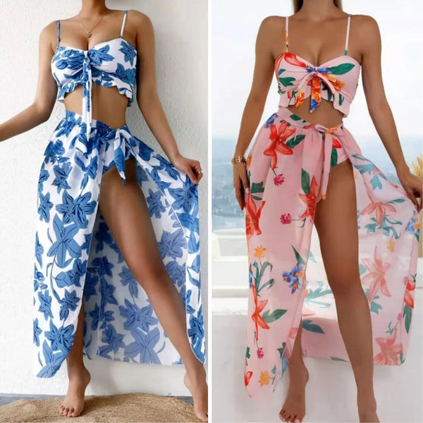 Bloom Riviera Three-Piece Bikini Set